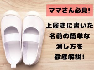 ママさん必見 上履きに書いた名前の簡単な消し方を徹底解説 那須塩原 貸別荘を営む森のもかさん