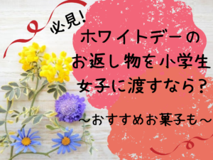 ホワイトデーのお返し物を小学生女子に渡すなら おすすめお菓子も 那須塩原 貸別荘を営む森のもかさん