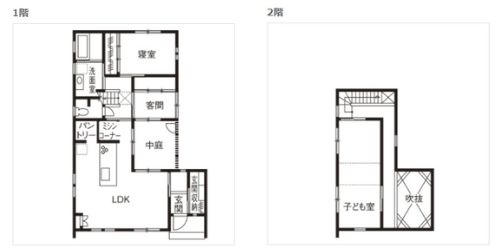平屋に見える二階建ての間取りと外観例 良いとこどりの新しい家の形 那須塩原 貸別荘を営む森のもかさん