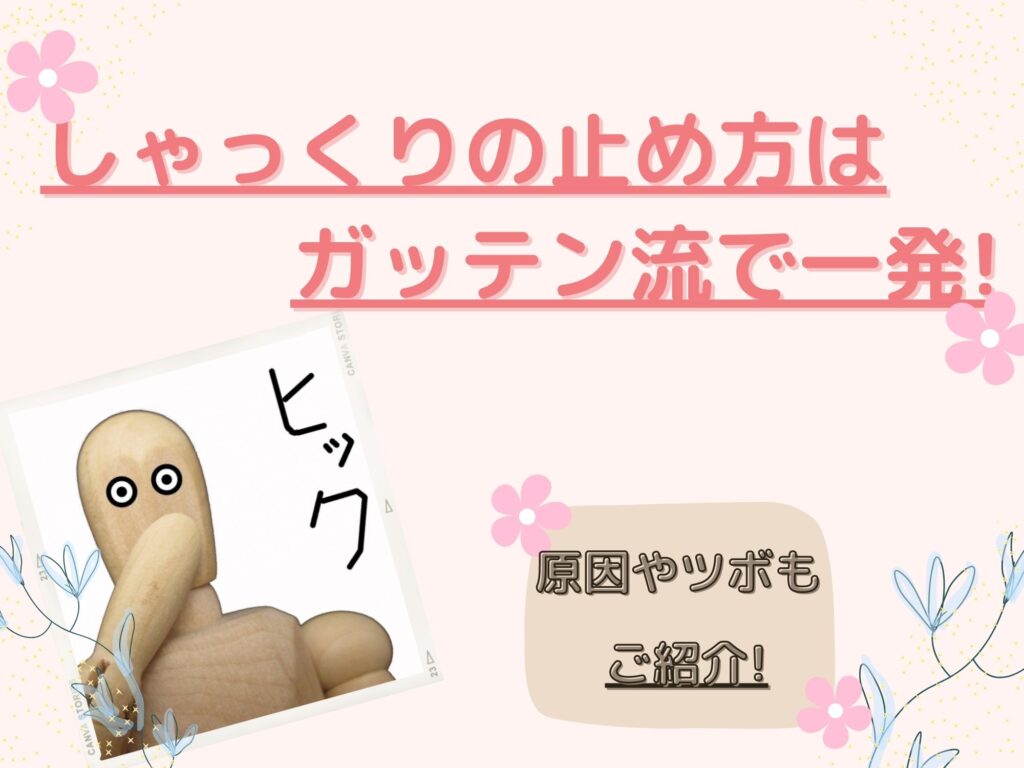 しゃっくりの止め方はためしてガッテンの方法で一発!原因やツボもご紹介♪ | 那須塩原 貸別荘を営む森のもかさん